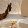 Wholesale Women's Geometric Stainless Steel Electroplated Clavicle Chain Necklace