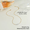 Wholesale Women's Geometric Stainless Steel Electroplated Clavicle Necklace