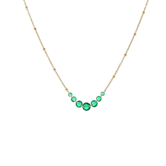 Wholesale Women's Geometric Stainless Steel Electroplated Clavicle Necklace