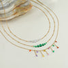 Wholesale Women's Geometric Stainless Steel Electroplated Clavicle Necklace