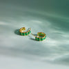 Wholesale Women's Geometric Stainless Steel Electroplated Cring Earrings
