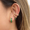 Wholesale Women's Geometric Stainless Steel Electroplated Cring Earrings