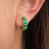 Wholesale Women's Geometric Stainless Steel Electroplated Cring Earrings