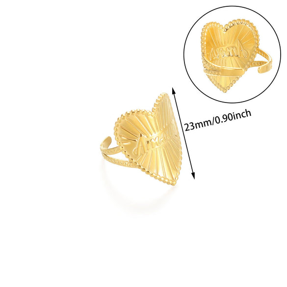 Wholesale Women's Geometric Stainless Steel Electroplated Cross Rings Light Luxury Hand Jewelry