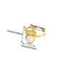 Wholesale Women's Geometric Stainless Steel Electroplated Cross Rings Light Luxury Hand Jewelry