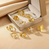 Wholesale Women's Geometric Stainless Steel Electroplated Cross Rings Light Luxury Hand Jewelry