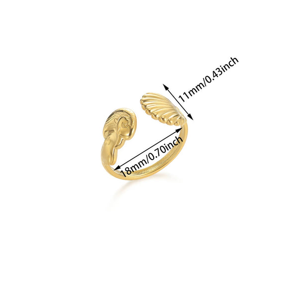 Wholesale Women's Geometric Stainless Steel Electroplated Cross Rings Light Luxury Hand Jewelry