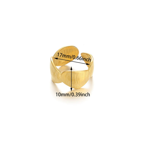 Wholesale Women's Geometric Stainless Steel Electroplated Cross Rings Light Luxury Hand Jewelry
