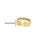 Wholesale Women's Geometric Stainless Steel Electroplated Cross Rings Light Luxury Hand Jewelry