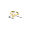 Wholesale Women's Geometric Stainless Steel Electroplated Cross Rings Light Luxury Hand Jewelry