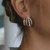 Wholesale Women's Geometric Stainless Steel Electroplated Cshaped Earrings And Ear Bone Studs Jewelry