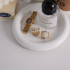 Wholesale Women's Geometric Stainless Steel Electroplated Cshaped Earrings And Ear Bone Studs Jewelry