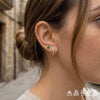 Wholesale Women's Geometric Stainless Steel Electroplated Cshaped Earrings