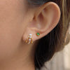 Wholesale Women's Geometric Stainless Steel Electroplated Cshaped Earrings