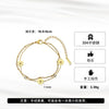 Wholesale Women's Geometric Stainless Steel Electroplated Daisy Stacking Bracelet