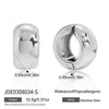 Wholesale Women's Geometric Stainless Steel Electroplated Ear Clips Jewelry