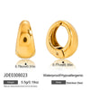 Wholesale Women's Geometric Stainless Steel Electroplated Ear Clips Jewelry