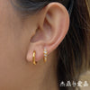 Wholesale Women's Geometric Stainless Steel Electroplated Earrings And Ear Clips Niche Design