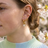 Wholesale Women's Geometric Stainless Steel Electroplated Earrings And Ear Clips