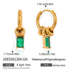 Wholesale Women's Geometric Stainless Steel Electroplated Earrings And Ear Clips