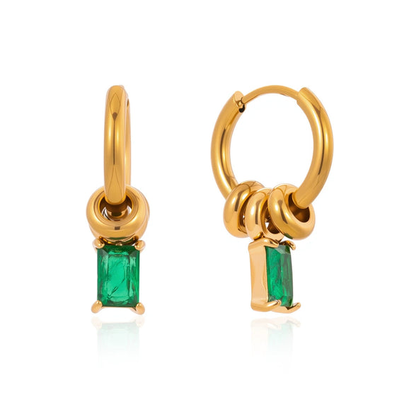 Wholesale Women's Geometric Stainless Steel Electroplated Earrings And Ear Clips