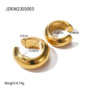 Wholesale Women's Geometric Stainless Steel Electroplated Earrings And Ear Studs Jewelry