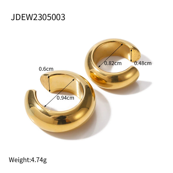 Wholesale Women's Geometric Stainless Steel Electroplated Earrings And Ear Studs Jewelry
