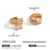 Wholesale Women's Geometric Stainless Steel Electroplated Earrings And Ear Studs Jewelry