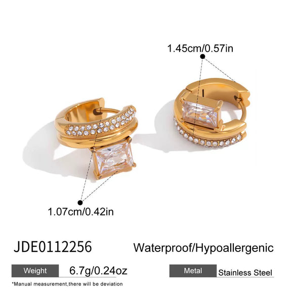 Wholesale Women's Geometric Stainless Steel Electroplated Earrings And Ear Studs Jewelry