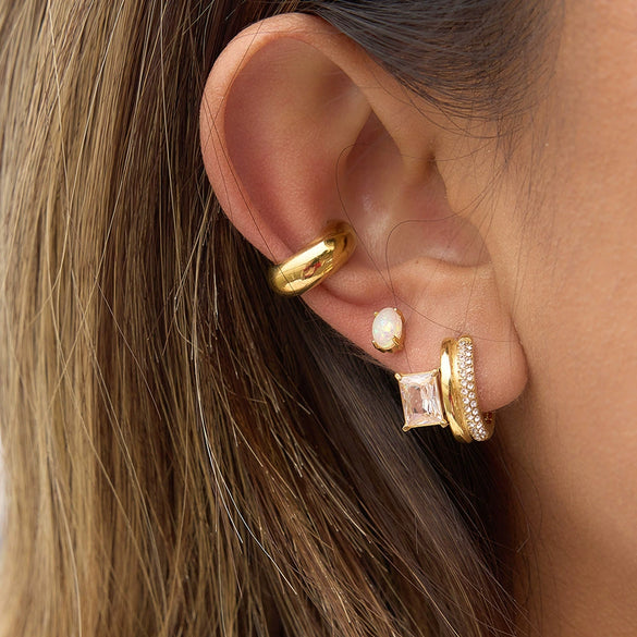Wholesale Women's Geometric Stainless Steel Electroplated Earrings And Ear Studs Jewelry