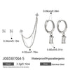 Wholesale Women's Geometric Stainless Steel Electroplated Earrings And Ear Studs