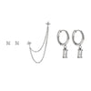Wholesale Women's Geometric Stainless Steel Electroplated Earrings And Ear Studs