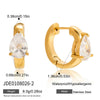 Wholesale Women's Geometric Stainless Steel Electroplated Earrings Classic Style Jewelry
