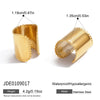 Wholesale Women's Geometric Stainless Steel Electroplated Earrings Classic Style Jewelry