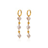 Wholesale Women's Geometric Stainless Steel Electroplated Earrings In Fairy Style