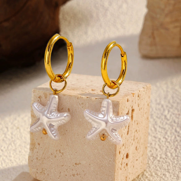 Wholesale Women's Geometric Stainless Steel Electroplated Earrings In Fairy Style