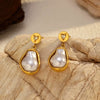 Wholesale Women's Geometric Stainless Steel Electroplated Earrings In Fairy Style