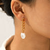 Wholesale Women's Geometric Stainless Steel Electroplated Earrings In Ins Style Minimalist Design