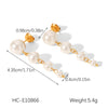 Wholesale Women's Geometric Stainless Steel Electroplated Earrings In Ins Style Minimalist Design