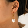 Wholesale Women's Geometric Stainless Steel Electroplated Earrings In Ins Style Minimalist Design