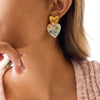 Wholesale Women's Geometric Stainless Steel Electroplated Earrings Light Luxury Fashion Highend Nonfading
