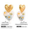 Wholesale Women's Geometric Stainless Steel Electroplated Earrings Light Luxury Fashion Highend Nonfading