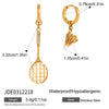 Wholesale Women's Geometric Stainless Steel Electroplated Earrings Light Luxury Highend Style
