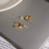 Wholesale Women's Geometric Stainless Steel Electroplated Earrings Light Luxury Highend