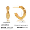 Wholesale Women's Geometric Stainless Steel Electroplated Earrings Light Luxury Style