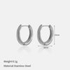 Wholesale Women's Geometric Stainless Steel Electroplated Earrings Luxury Highend Jewelry