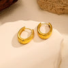 Wholesale Women's Geometric Stainless Steel Electroplated Earrings Luxury Highend Jewelry