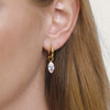 Wholesale Women's Geometric Stainless Steel Electroplated Earrings Niche Design