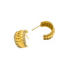 Wholesale Women's Geometric Stainless Steel Electroplated Earrings Niche Style