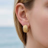 Wholesale Women's Geometric Stainless Steel Electroplated Earrings Niche Style